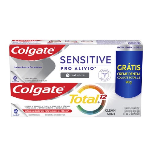 Creme Dental Colgate Sensitive Pro-Alívio 1unid Promo Grátis 1 Creme Dental