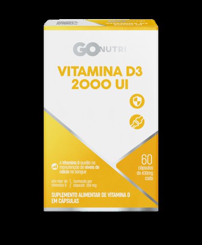 GOnutri Vitamina D3 2000Ui C/ 60 Comprimidos