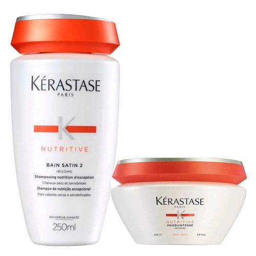 Kérastase Nutritive Satin 2 & Masquintense Kit - Shampoo + Máscara