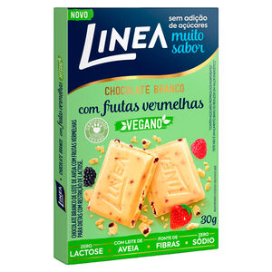 Chocolate Linea Branco Vegano Com Frutas Vermelhas 30g