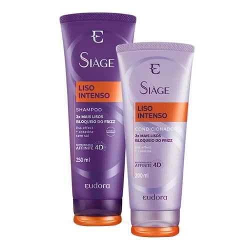 Kit Siàge Liso Intenso Shampoo 250ml + Condicionador 200ml