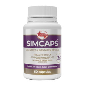 Suplemento Alimentar Simcaps Vitafor Probiótico 60 Cápsulas