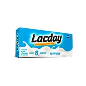 Lacday com 8 comprimidos mastigáveis