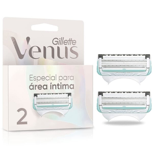 Carga Para Aparelho Depilatório Gillette Venus Íntima Com 2 Unidades