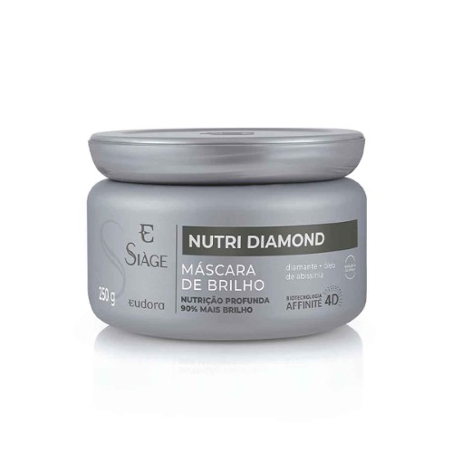 Máscara de Brilho Capilar Siàge Nutri Diamond com 250g