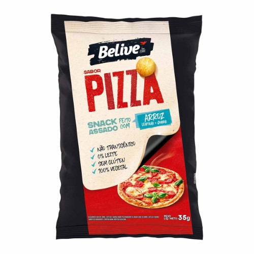 Snack de Arroz Belive Pizza 35g