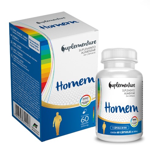 Suplemento Alimentar Suplementare Homem 500mg - 60 Cápsulas