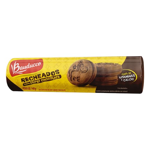 Bolacha bauducco Recheada Duplo Chocolate 140G