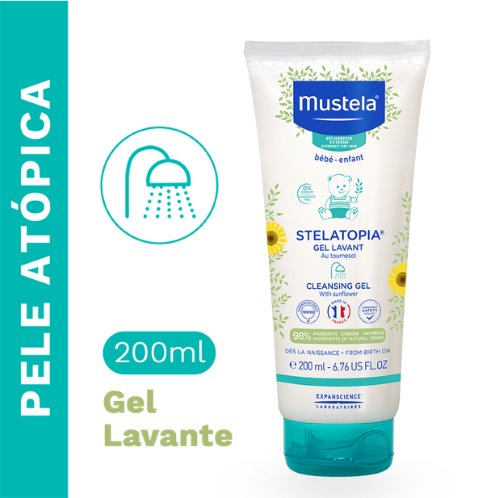 Creme Lavante Mustela Stelatopia Girassol 200ml