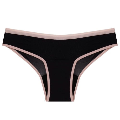 Calcinha Absorvente Pantys Comfy Fluxo Moderado Preto E Rosa M (40)