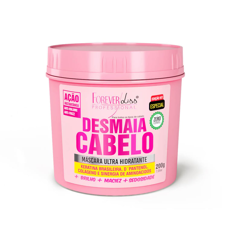 Forever Liss Desmaia Cabelo - Máscara Capilar 200g