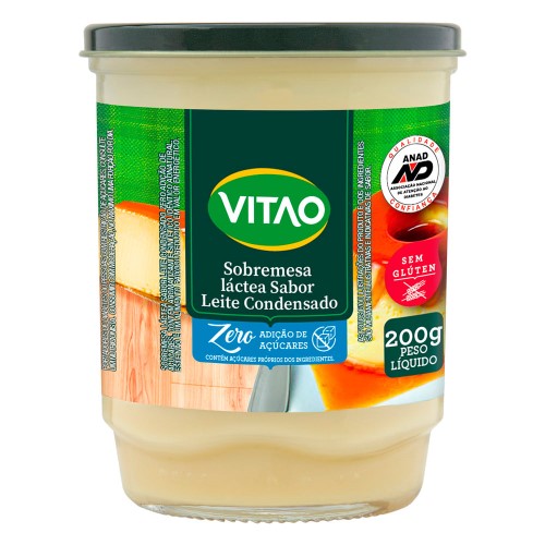 Sobremesa Láctea Vitão Zero Sabor Leite Condensado 200g