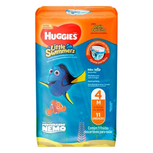 Fralda Huggies Little Swimmers M 11 Unidades