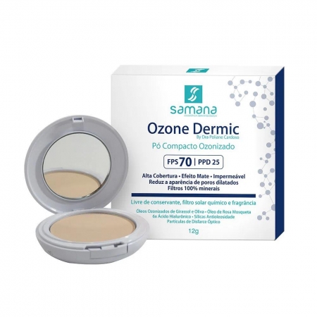 Samana Pó Compacto com Ozônio Ozone Dermic FPS70 Bronze