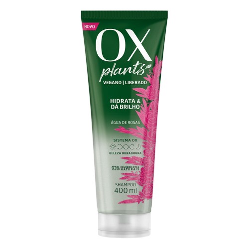 OX Plants Hidrata e Dá Brilho Shampoo