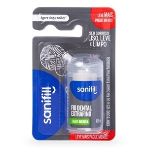 Fio Dental Sanifill Extra Fino 125m 1 Unidade