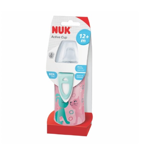 Copo Antivazamento Nuk Active Cup 12+ Meses Girls Cores E Desenhos Sortidos 300ml