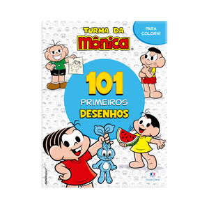 Livro 101 Primeiros Desenhos Turma Da Mônica para Colorir