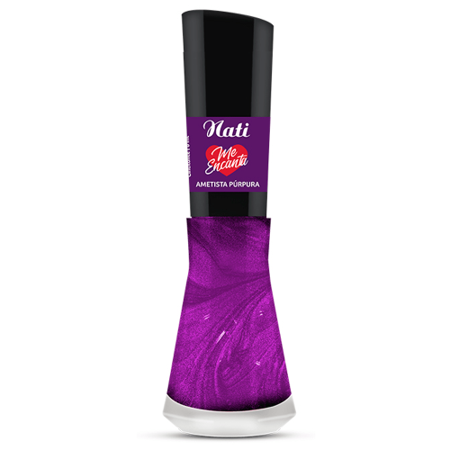 Esmalte Nati Me Encanta Cor Ametista Purpura 8ml