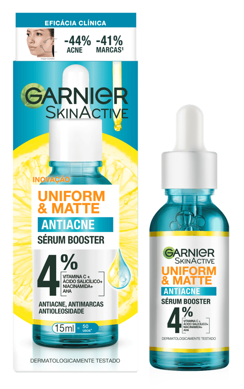 Sérum Facial Antiacne Garnier Uniform & Matte 15ml