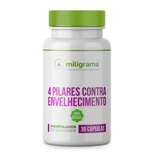 Os 4 Pilares Contra o Envelhecimento High Dosage 30 Doses