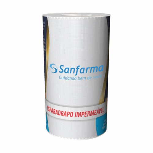 Esparadrapo Impermeável Sanfarma 100Mmx4,5Cm