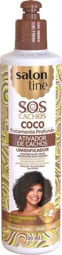 Creme para Cabelo Salon Line SOS Ativador de Cachos Coco Hidratação 300ml