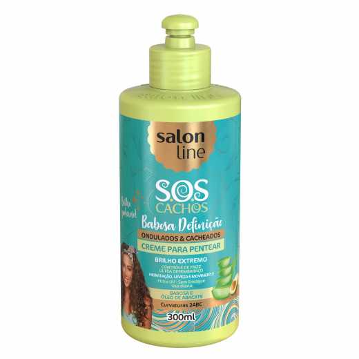 Creme para Pentear SOS Cachos Babosa Umectação Intensa Salon Line 300ml