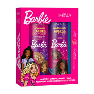 Kit Impala Barbie Cachos do Poder Shampoo + Condicionador 250ml cada