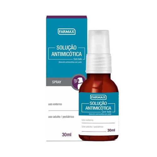 Antimicótico com Iodo Farmax Solução Tópica Spray 30ml