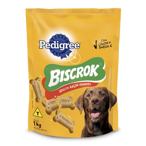 Biscoito para Cão Pedigree Biscrok Adultos Raças Grandes 1kg