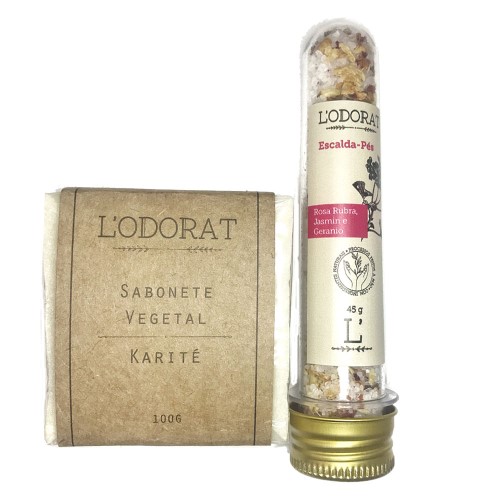 L’odorat Amor Kit – Escalda pés + Sabonete + Lenço