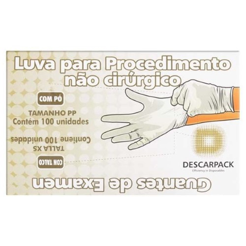 Luvas Procedimentos Descarpack 100 Unidades PP