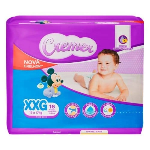 Fralda Cremer Disney Baby XXG - 16 Unidades