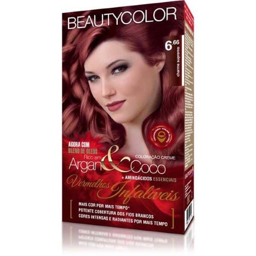 Tintura Beauty Color 6.66 Vermelho Inte - Beauty Color