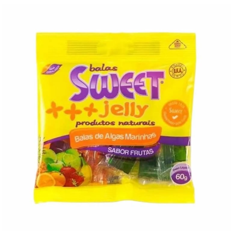 Bala Alga Swett Jelly Frutas 60G