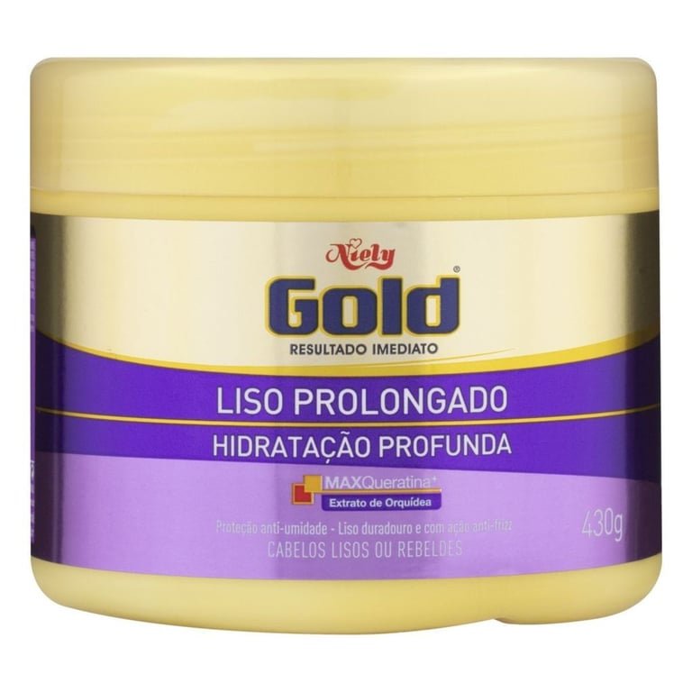 Niely Gold Liso Pleno - Creme de Tratamento para Cabelos Lisos 