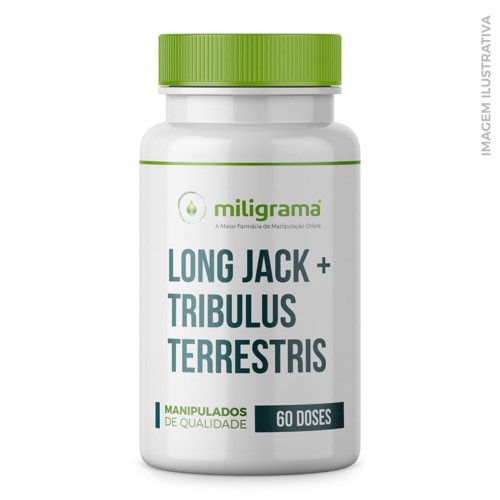 Long Jack 200mg + Tribulus Terrestris 500mg Estimulante 60 Doses