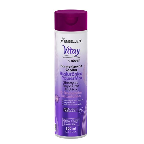 Shampoo Novex Vitay Hialurônico Power Max Harmonização Capilar 300ml