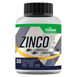 Suplemento Alimentar Vitalab Zinco com 30 Cápsulas