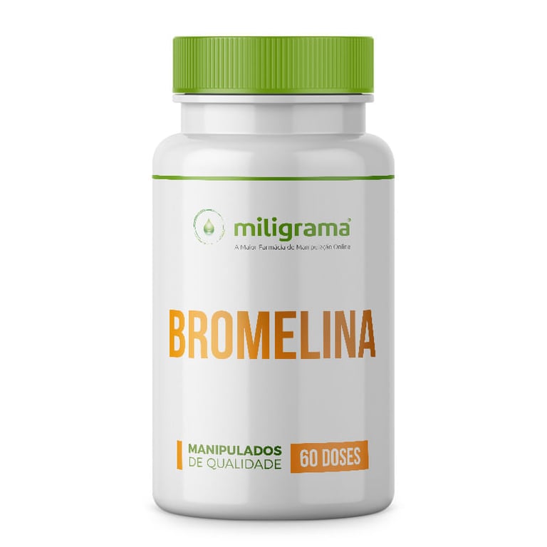 Bromelina 250mg Miligrama 60 Doses