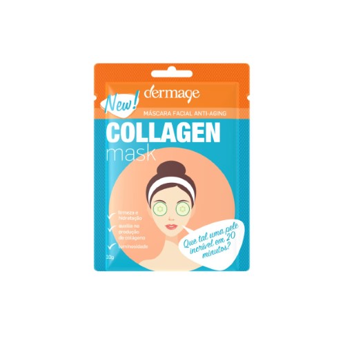 Máscara Facial De Colágeno Dermage Anti-idade Sachê 10g