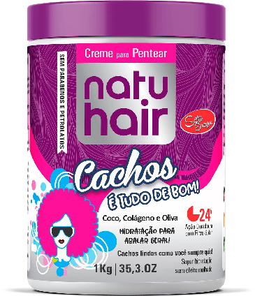 Creme para pentear Natuhair Cachos é tudo de bom 1kg