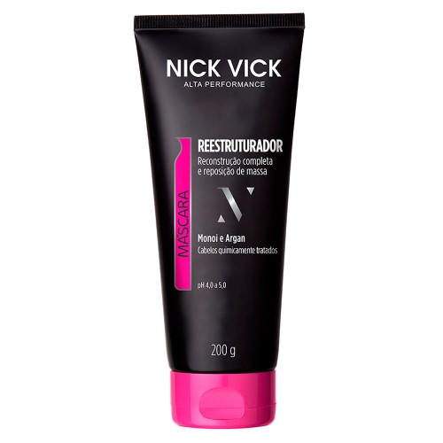 Nick & Vick Máscara Reestruturadora Monoi e Argan - Máscara Capilar