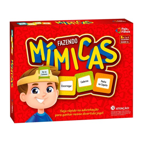 Jogo Fazendo Mímicas Pais & Filhos 1 Unidade