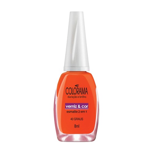 Esmalte Colorama Cremoso Verniz & Cor 40 Graus