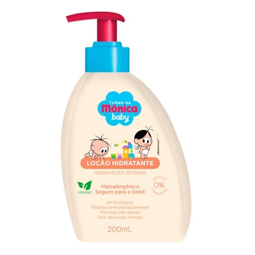 Loção Hidratante Turma da Mônica Baby Hidratação Intensa com 200ml