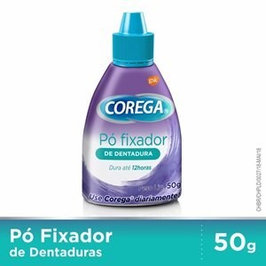 Pó Fixador de Dentaduras Corega com 50g