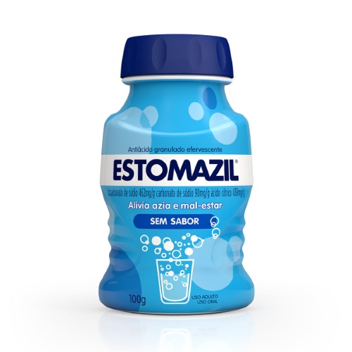 Estomazil pó efervescente sem sabor com 100g