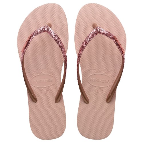 Sandálias Havaianas Slim Glitter II Rosa 33/34